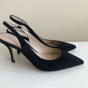 Marc Fisher Slingback suede heels